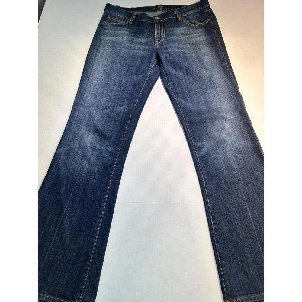 7 For All Mankind Bootcut Rhinestone Pocket Jeans Flare 30